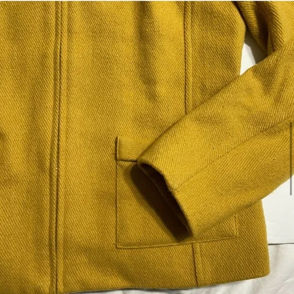 TRIBAL Marigold Wool Blend Jacket Coat Zippered with Satin Lining 6 - Picture 6 of 13